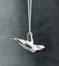 Solid Sterling Silver tiny realistic orca pendant. - Image 5