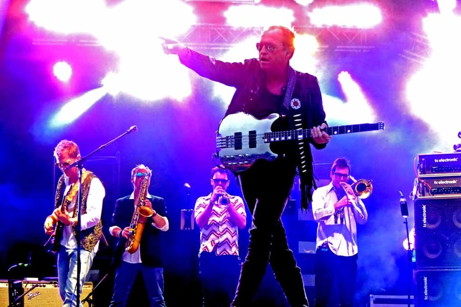 Mark King Level 42 In Concert Photograph Print