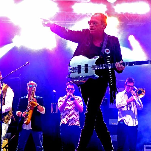 Mark King Level 42 In Concert Photograph Print