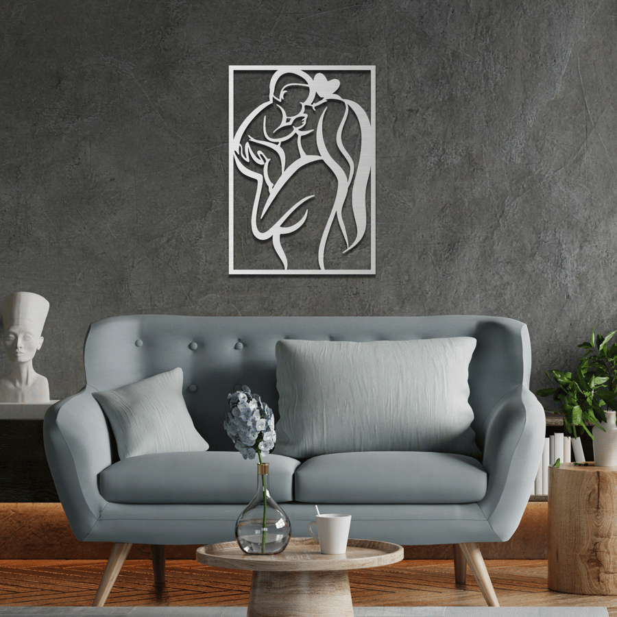 Unique Motherhood Symbol Wood Art - Mum & Child Wall Decor - Perfect Gift