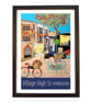 Wimbledon Village High Street travel poster print by Susie West