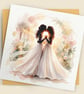 Same Sex Wedding 2 Card – Couple Square Greeting Card