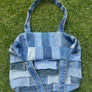 Reversible denim bag - Tote bag - Upcycled