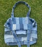 Reversible denim bag - Tote bag - Upcycled