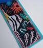Bookmark - Tropical Coral Reef Fish fabric,  backed with wool felt - Image 2