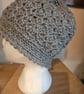 Grey Tulip Stitch Hat - Image 3