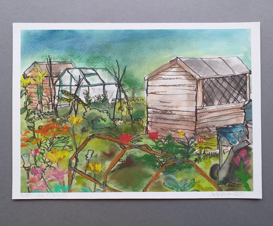 Allotments Giclee Print