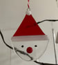 Fused Glass Santa Christmas Tree Decoration - Image 1