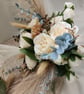 Woodland White Brides Bouquet and Buttonhole  - Image 5