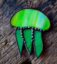 Stained Glass Suncatcher Colourful Jellyfish Wall or Window Hanging - Image 2