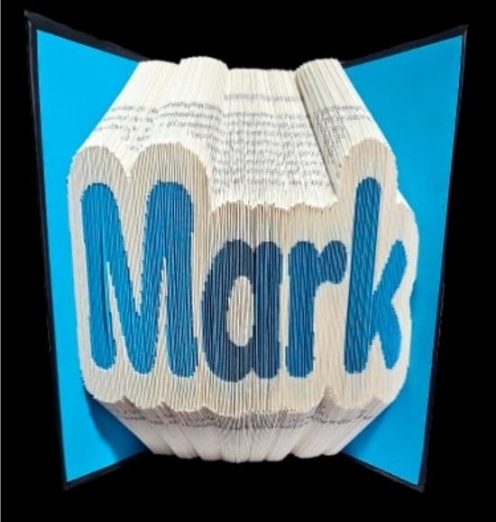 Personalised Name or Word Bubble book fold