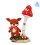 Crochet fox and toadstool sculpture. Fox ornament. Fox decoration. - Image 10