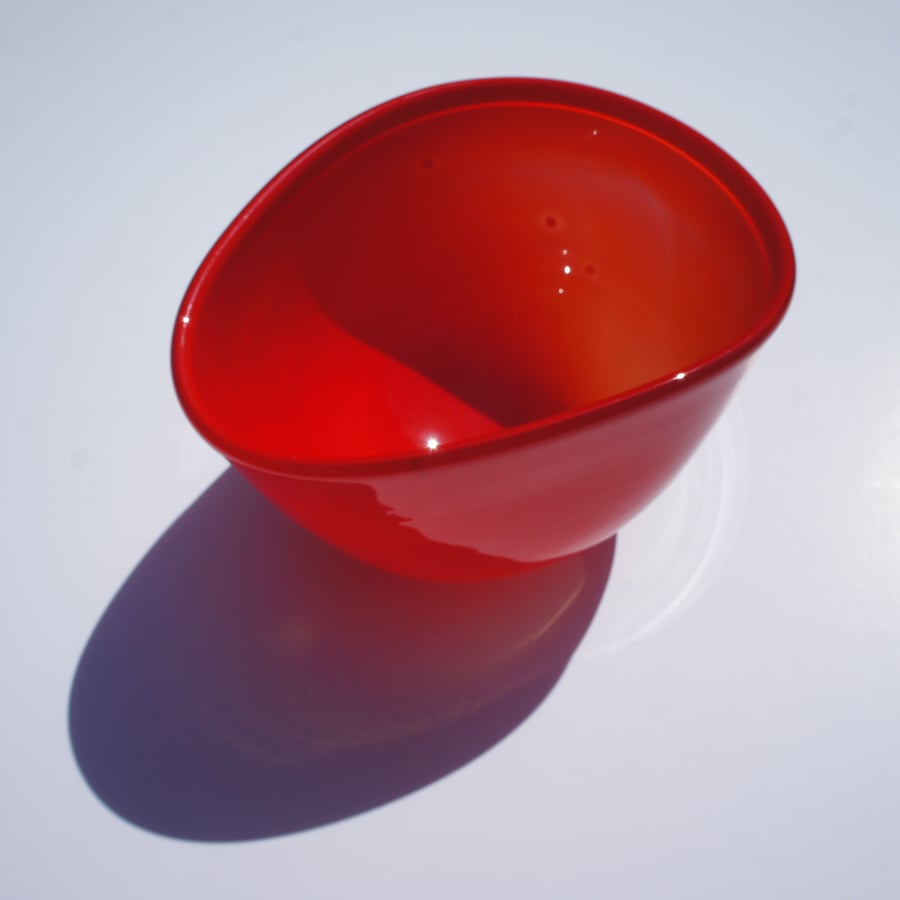 Art Glass Vessel, Red