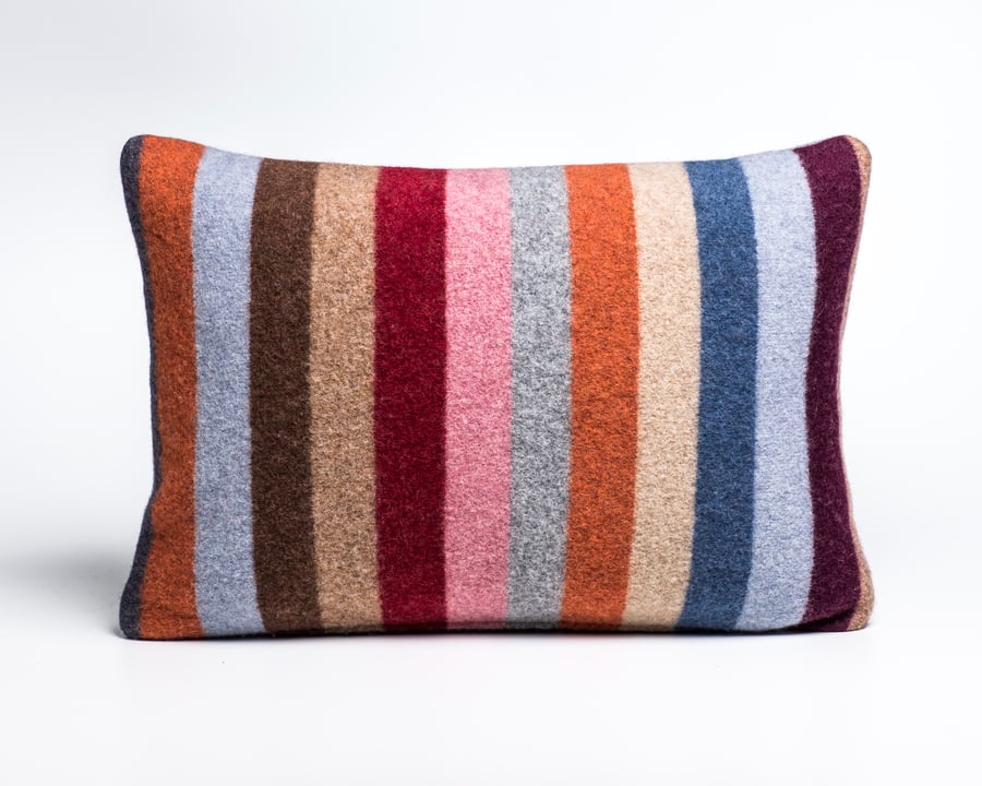 Large 100 % Felted Merino Lambswool Cushion