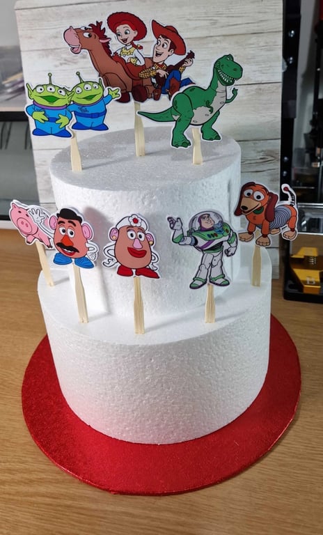 Birthday Cake Toppers Toy Story – Set of 8  Kids Party Decoratio