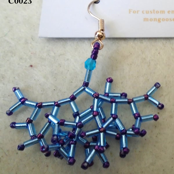 Fractal-style earrings (customisable)