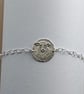 Sheep Engraved Sterling Silver Coin Bracelet - Image 9