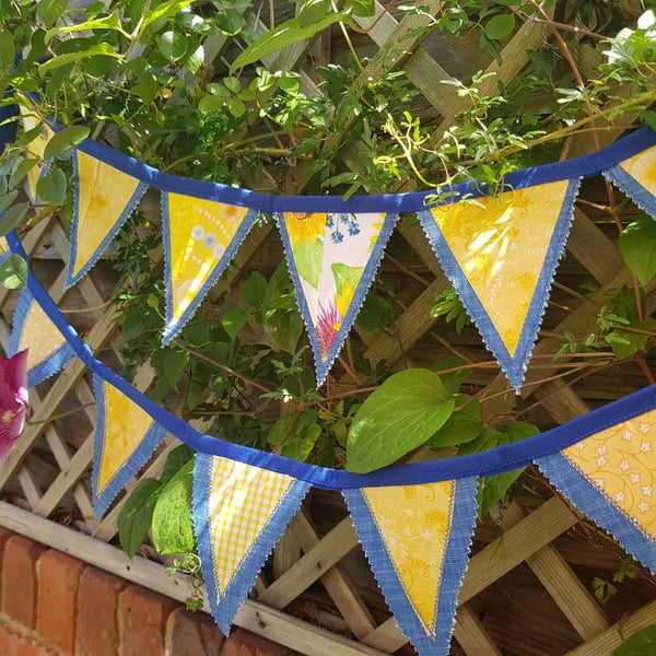 Bunting; colours of Ukrain