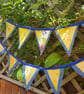 Bunting; colours of Ukraine