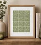 Wild flowers doodle print 
