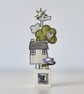 'Bless This House' on a Painted Wooden Block Stand
