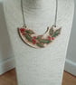 Pyrography wooden holly pendant - Image 3