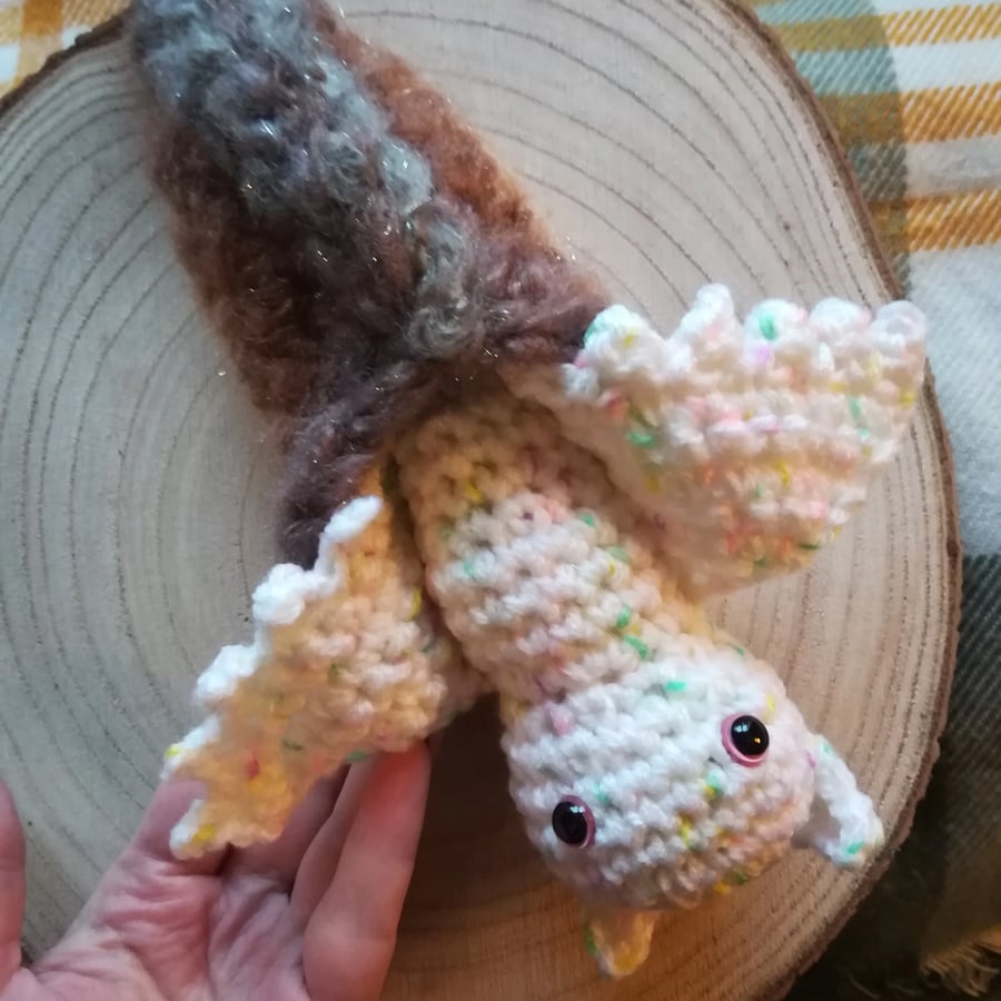 Amigurumi Crochet Bat in Cocoon