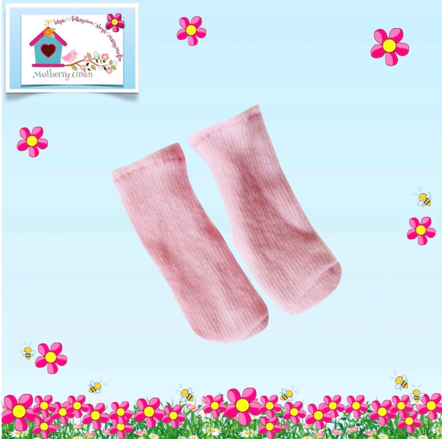 Reserved for Kat - Pink Ankle Socks