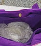 Extra large Harris Tweed shopper with embroidered Flowers  - Image 2