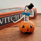 Vintage Style Spun Cotton Skeleton Hanging Decoration
