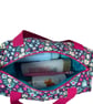 Large wash bag in Liberty cotton, floral toiletries bag with handles and pocket. - Image 2