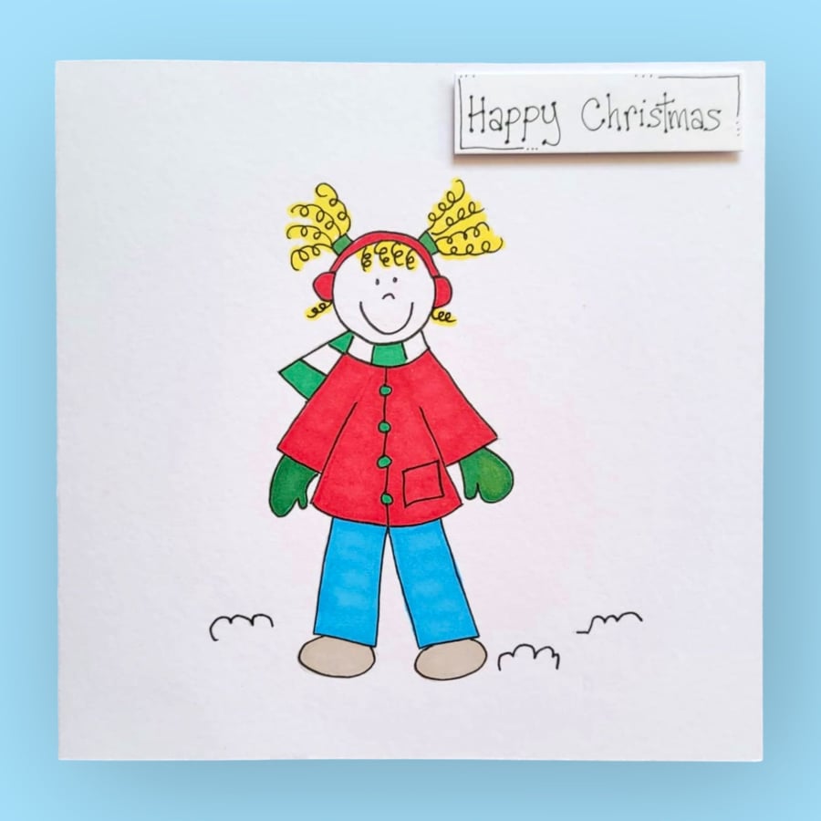 Whimsical Folk card 