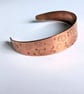 Copper Hand Stamped Flower Cuff  - Image 5
