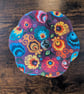 Handmade Folk Textile Bowl – Water-Resistant White Fabric Trinket Dish - Image 3