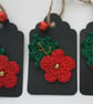 3 Handmade Christmas Gift Tags - Image 1