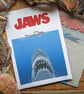 JAWS - original linocut print - A3