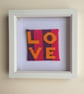 LOVE Needlepoint Coaster Kit – Beginner Modern Tapestry Craft Kit - Image 2