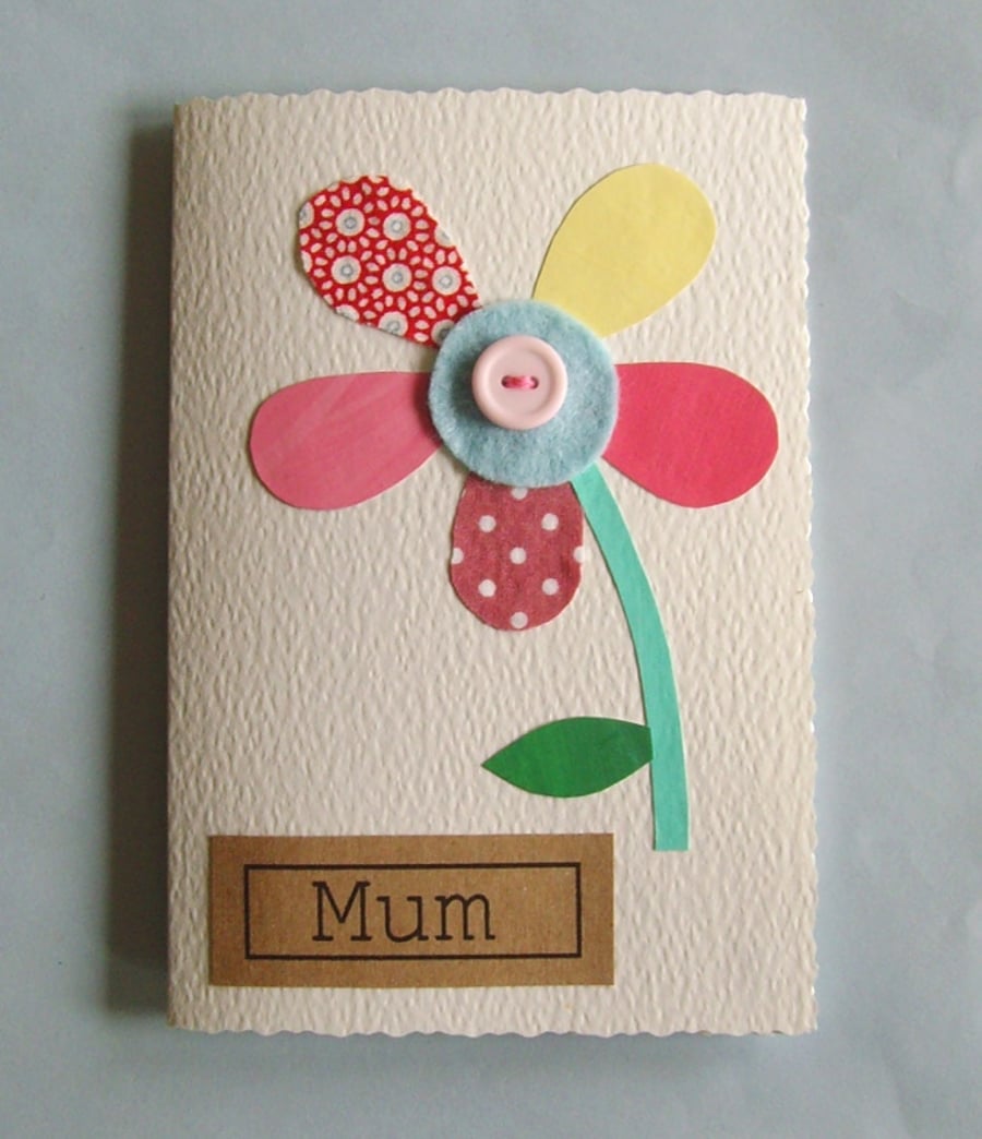 Handmade Mothers day card