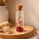 Personalised 1st Paper Anniversary Origami Crane Message Bottle Keepsake