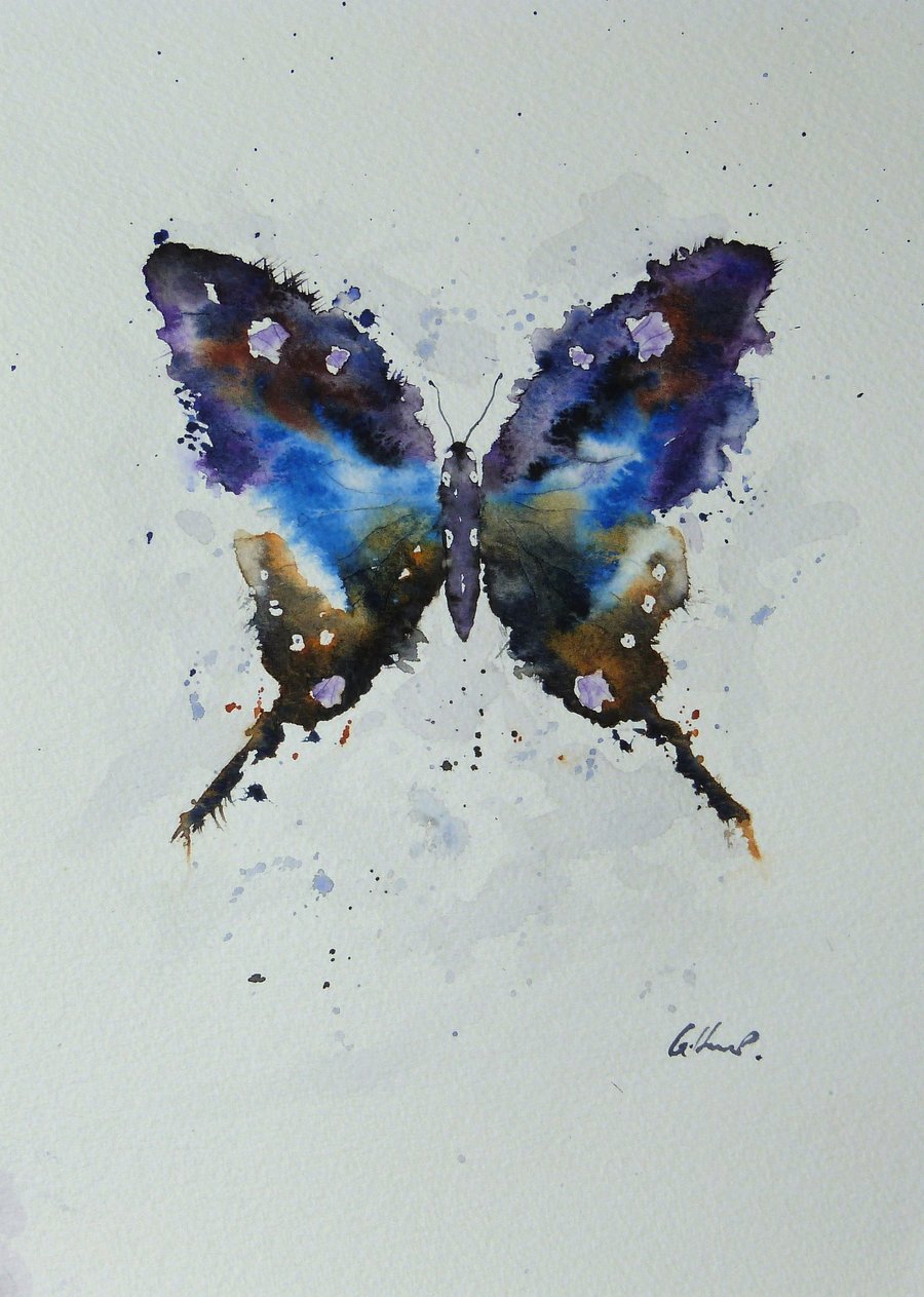 Butterfly, Original Watercolour Painting.