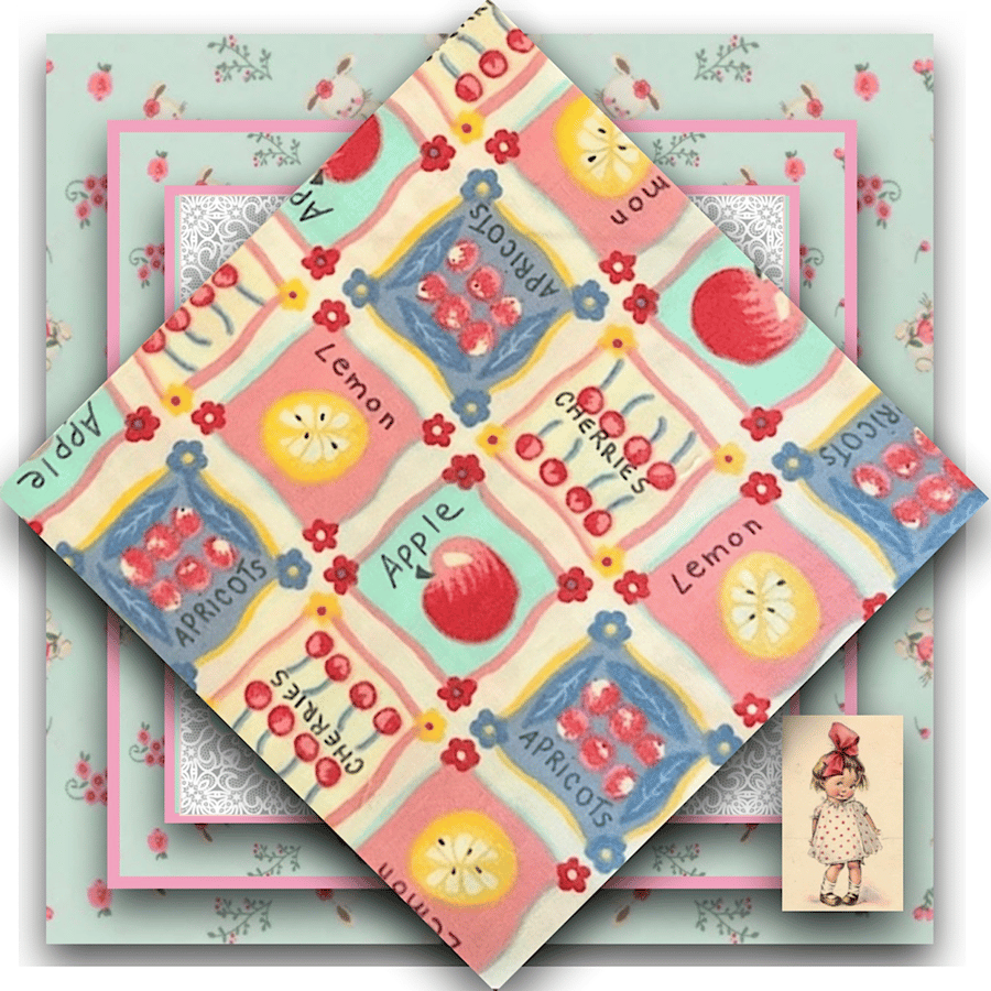 Pastel Fruits Fat Quarter