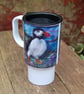 Puffin 14fl oz travel mug -original art work