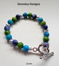 Designer Mother Of Pearl Stars & Heart Bracelet  - Image 4