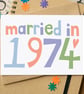 Custom Married in... Wedding Anniversary Card - Image 9