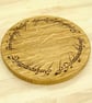 Lord of the Rings Chopping Board: Oak Ring of Power 23cm, UK hand made