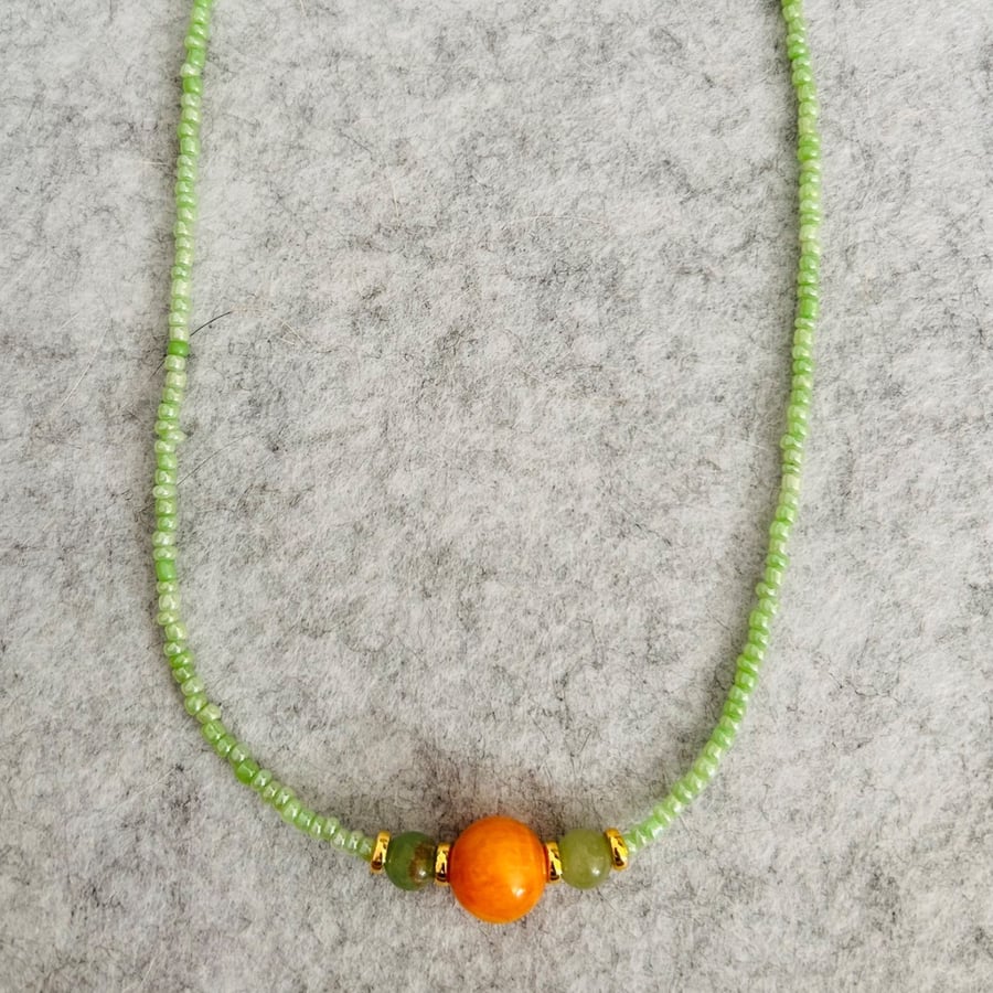 Fine beaded necklace 