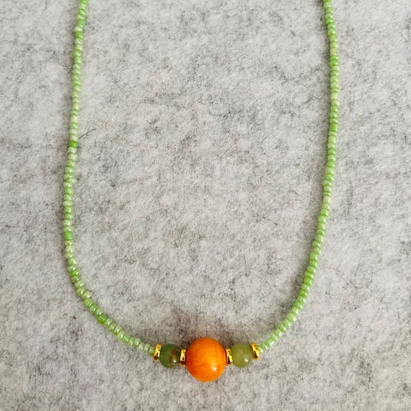 Fine beaded necklace 