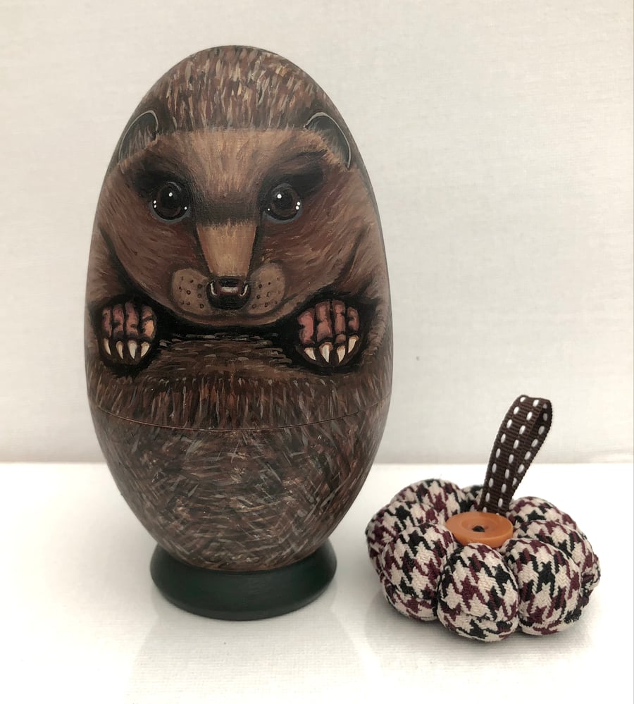 Hedgehog pin cushion