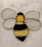 Stained Glass Bumble Bee (large) suncatcher