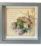 Seaside Curiosities Shadow Box. Coastal Wall Art with Sea Glass and Shells - Image 1